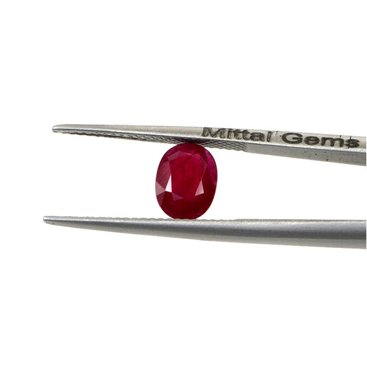 Natural Untreated Mozambique Ruby Calibrated Ovals | 5x7mm & 6x8mm
