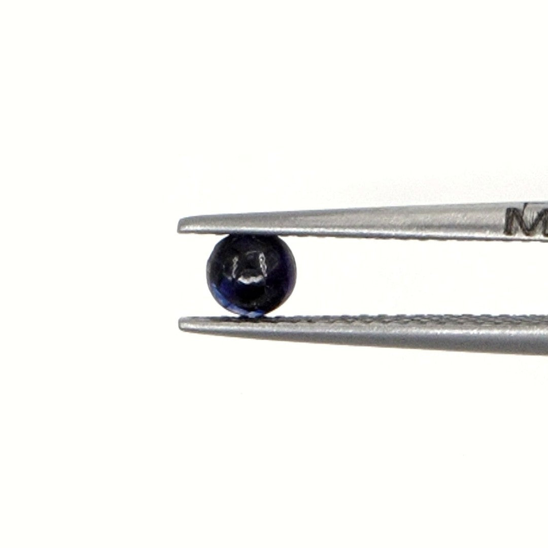 Natural Bangkok Blue Sapphire Calibrated Cabochon Rounds | 4mm & 5mm
