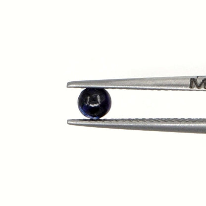 Natural Bangkok Blue Sapphire Calibrated Cabochon Rounds | 4mm & 5mm