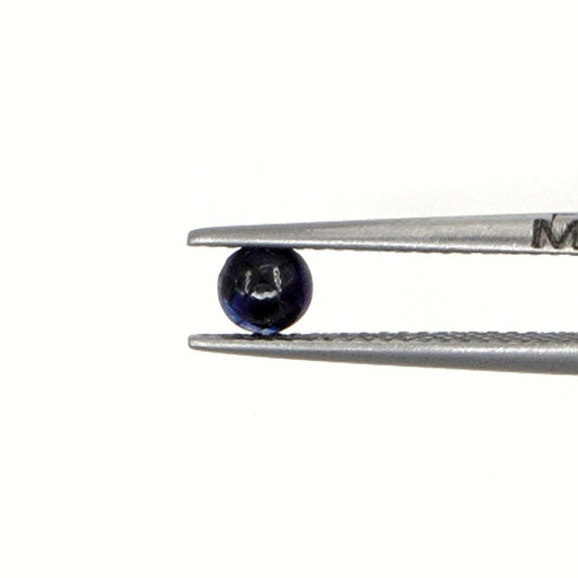Natural Bangkok Blue Sapphire Calibrated Cabochon Rounds | 4mm & 5mm