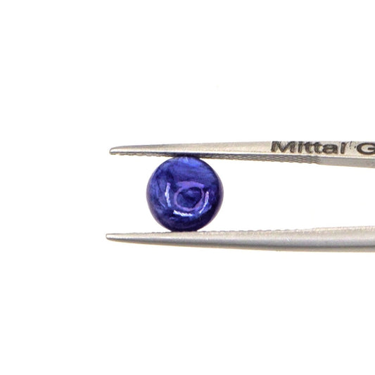 Natural Bangkok Blue Sapphire Calibrated Cabochon Rounds | 7mm & 8mm