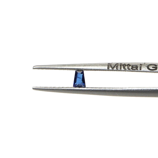 Natural Untreated Blue Sapphire Calibrated Tapper Baguettes | 1.5x2x4mm & 2x3x4mm