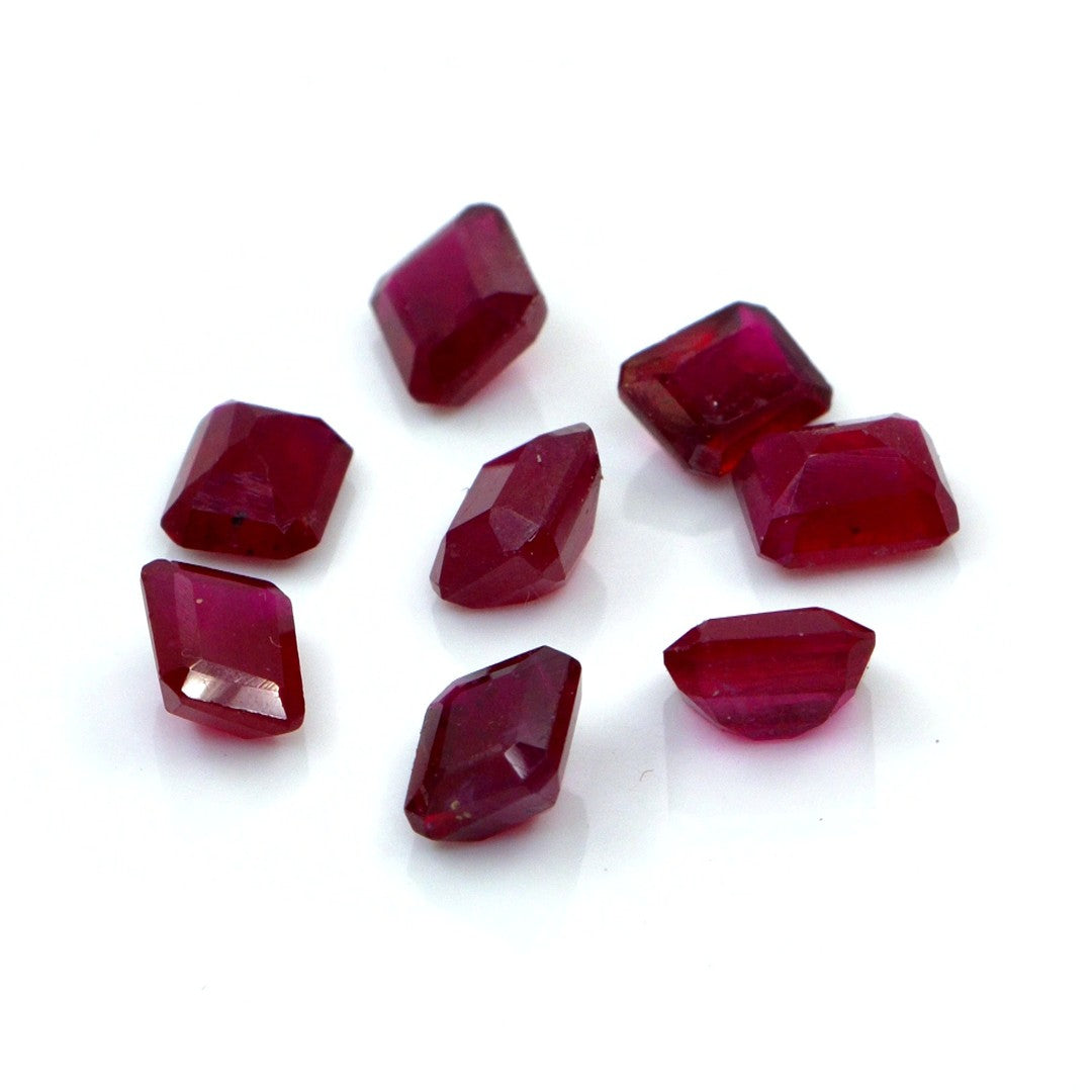 Natural Bangkok Ruby Calibrated Octagons | 6x7mm & 7x8mm