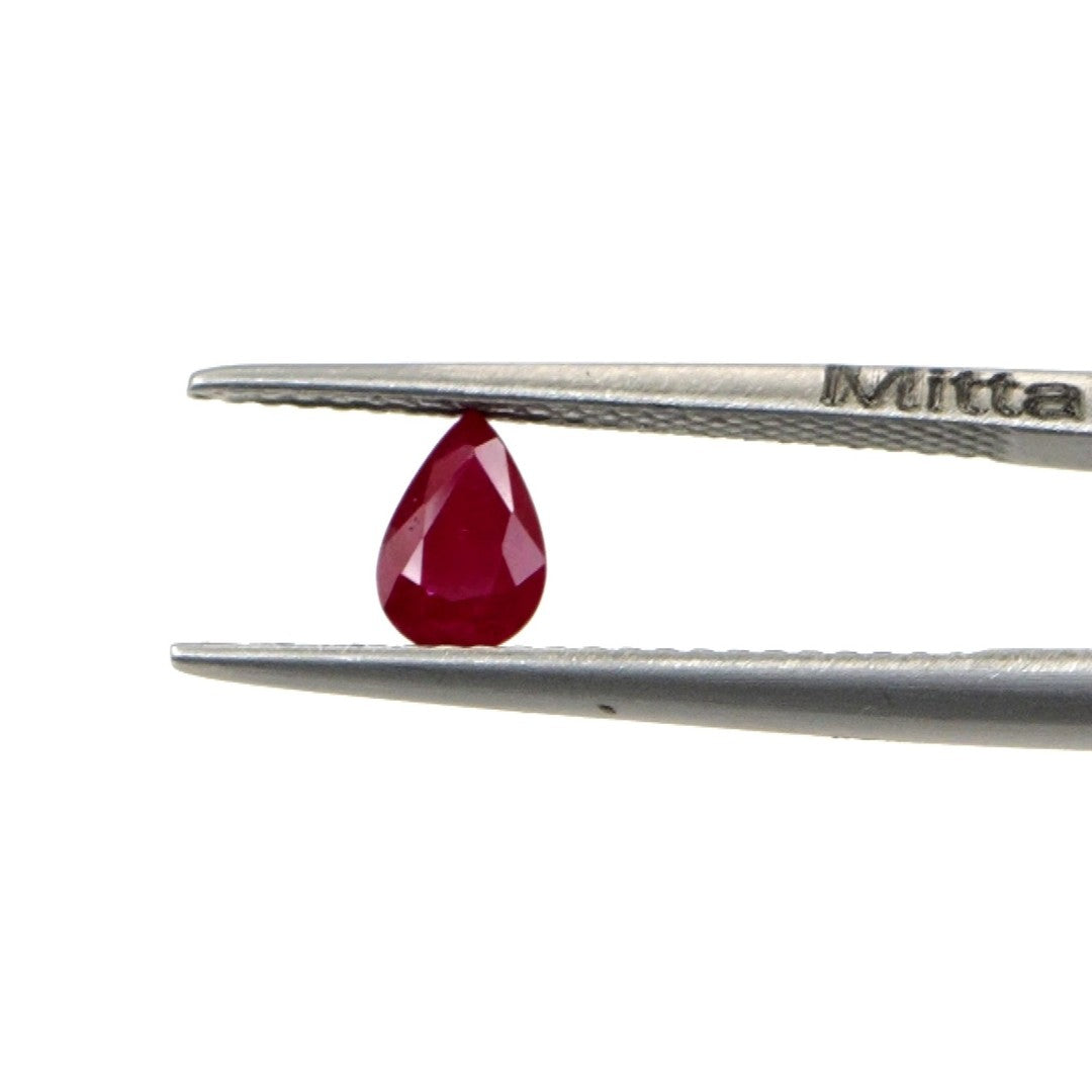 Natural Untreated Mozambique Ruby Calibrated Pears | 3x5mm & 4x6mm