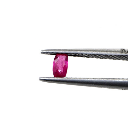 Natural Bangkok Ruby Calibrated Long Cushion | 3x5mm & 4x6mm