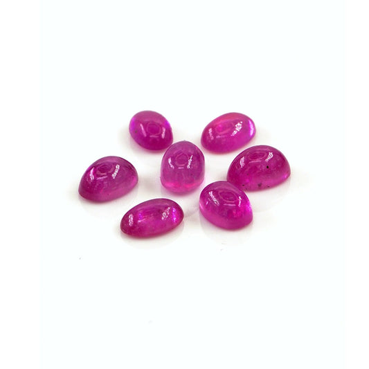 Natural Bangkok Ruby Calibrated Cabochon Ovals | 3x5mm & 4x6mm