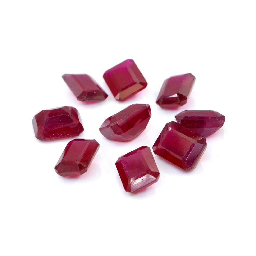 Natural Bangkok Ruby Calibrated Octagons | 6x8mm & 7x9mm