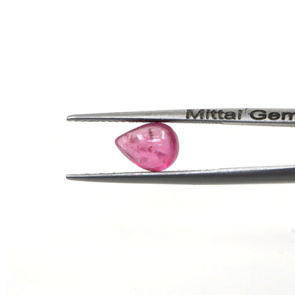 Natural Bangkok Ruby Calibrated Cabochon Pears | 5x7mm & 6x8mm