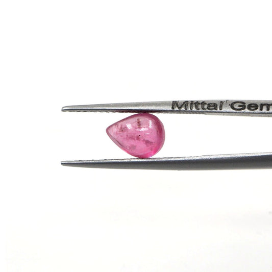 Natural Bangkok Ruby Calibrated Cabochon Pears | 5x7mm & 6x8mm