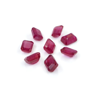 Natural Bangkok Ruby Calibrated Octagons | 6x8mm & 7x9mm