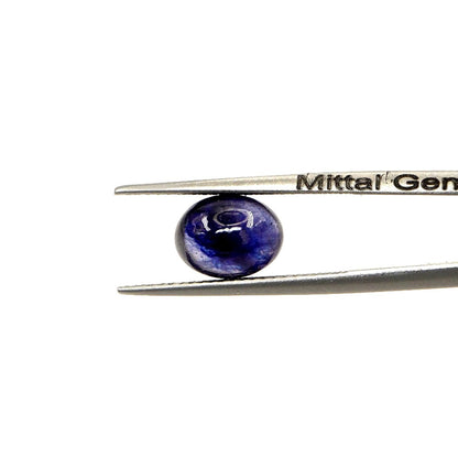 Natural Bangkok Blue Sapphire Calibrated Cabochon Ovals | 7x9mm & 8x10mm