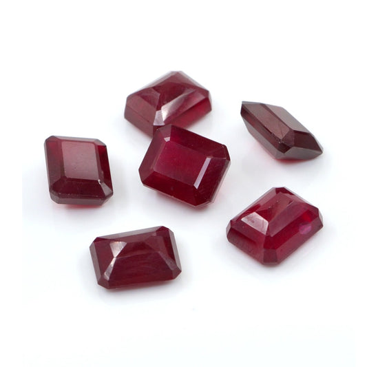 Natural Bangkok Ruby Calibrated Octagons | 8x10mm