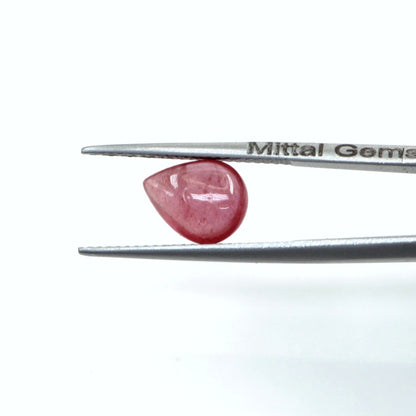 Natural Bangkok Ruby Calibrated Cabochon Pears | 7x9mm & 8x10mm