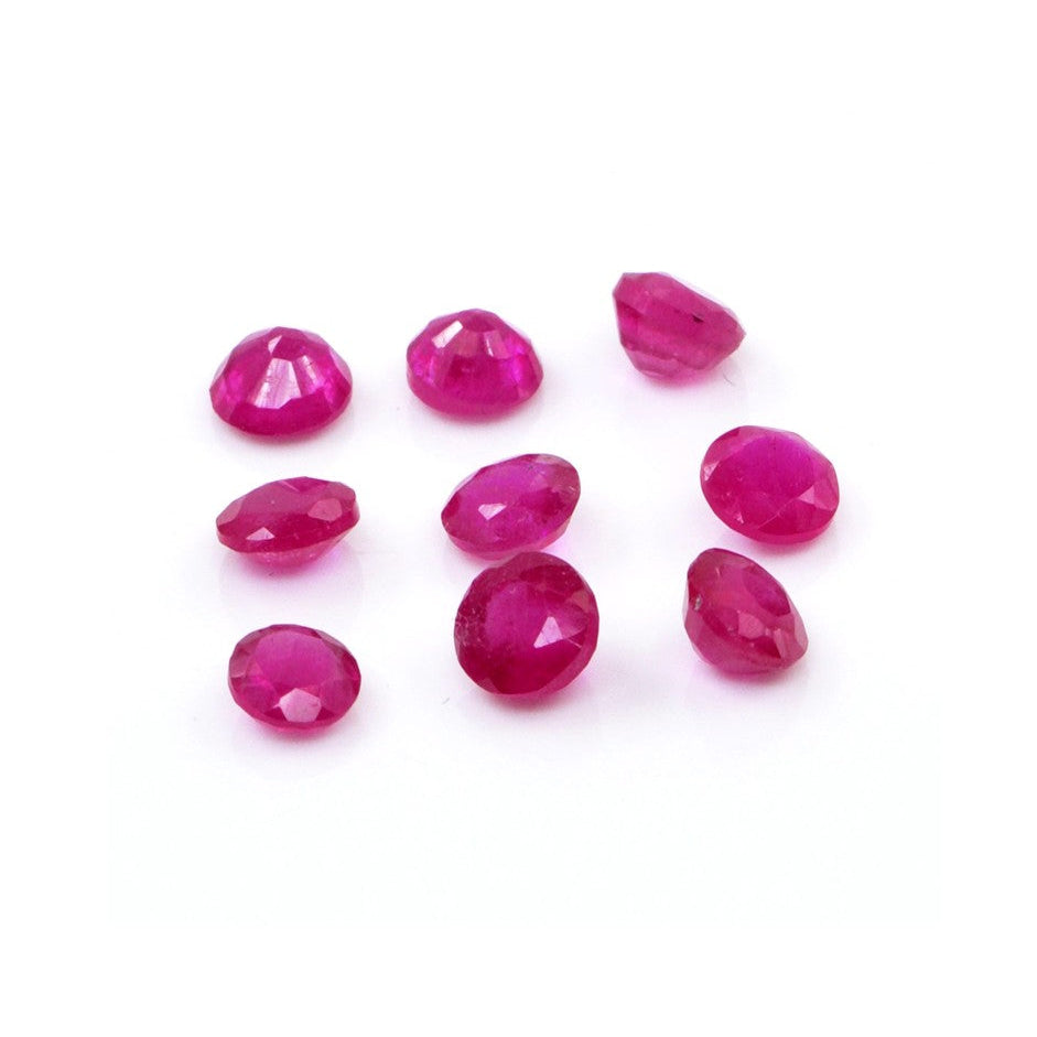Natural Bangkok Ruby Calibrated Rounds | 3mm & 4mm