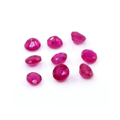 Natural Bangkok Ruby Calibrated Rounds | 3mm & 4mm