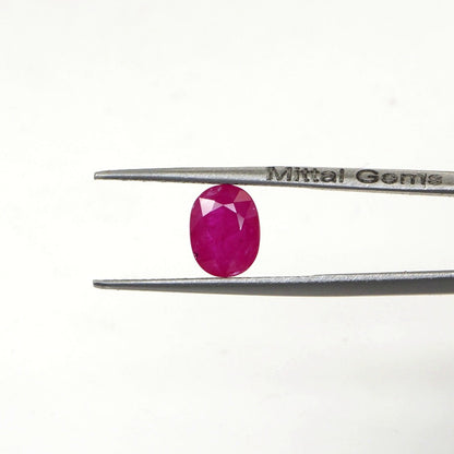 Natural Untreated Mozambique Ruby Calibrated Ovals | 5x8mm & 6x9mm