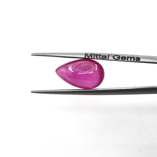 Natural Bangkok Ruby Calibrated Cabochon Pears | 9x13mm & 10x14mm