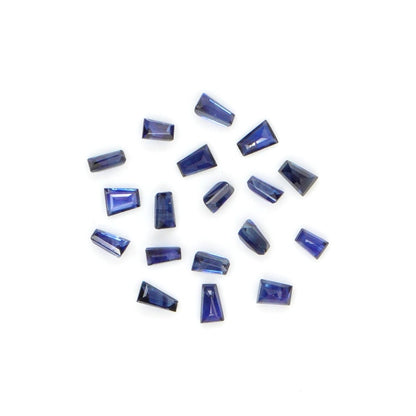 Natural Untreated Blue Sapphire Calibrated Tapper Baguettes | 1.5x2x4mm & 2x3x4mm