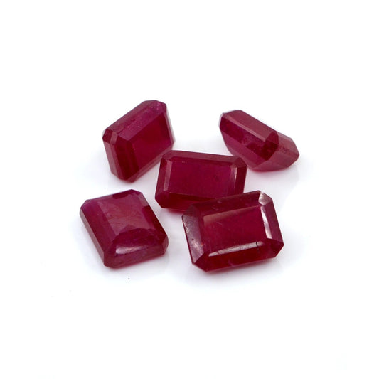 Natural Bangkok Ruby Calibrated Octagons | 9x11mm & 10x12mm