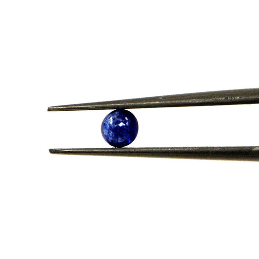 Natural Bangkok Blue Sapphire Calibrated Cabochon Rounds | 3mm & 3.5mm