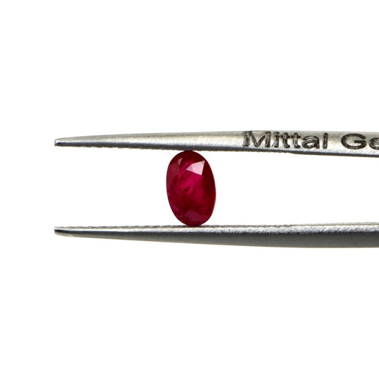 Natural Untreated Mozambique Ruby Calibrated Ovals | 3x5mm & 4x6mm