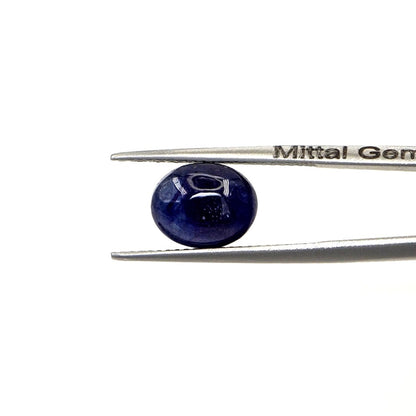 Natural Bangkok Blue Sapphire Calibrated Cabochon Ovals | 9x11mm & 10x12mm