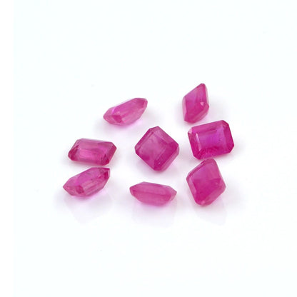 Natural Bangkok Ruby Calibrated Octagons | 3x4mm & 4x5mm