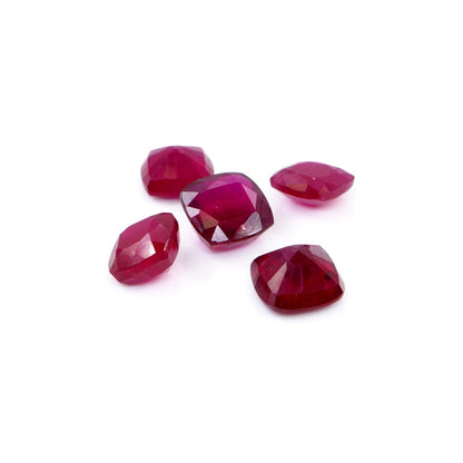 Natural Bangkok Ruby Calibrated Cushions | 8mm & 9mm