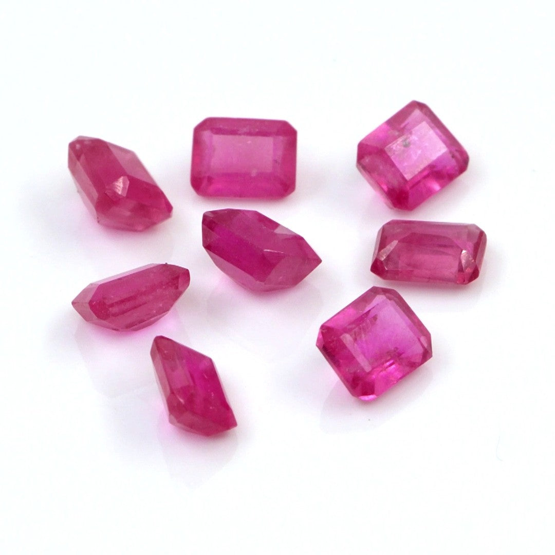 Natural Bangkok Ruby Calibrated Octagons | 3x4mm & 4x5mm