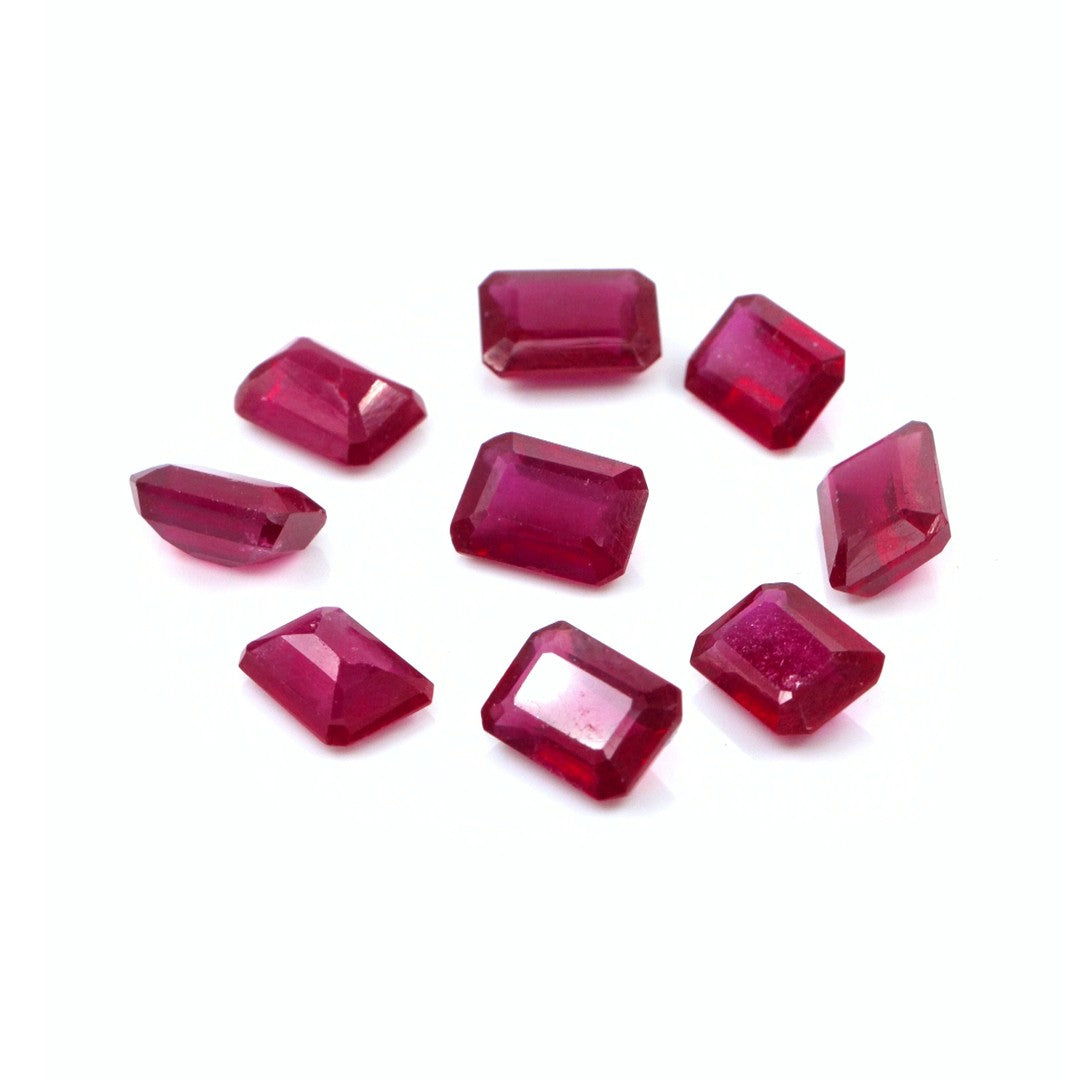 Natural Bangkok Ruby Calibrated Octagons | 5x7mm & 6x8mm