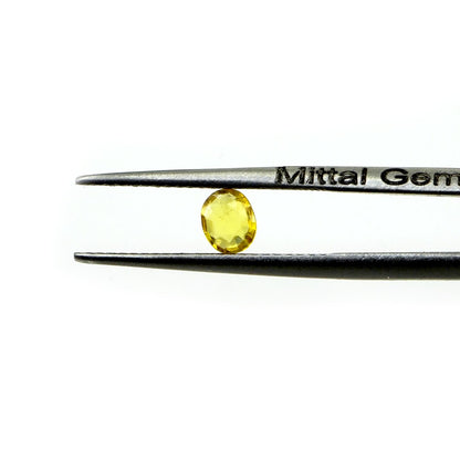 Natural Untreated Yellow Sapphire Calibrated Ovals | 3x4mm & 4x5mm