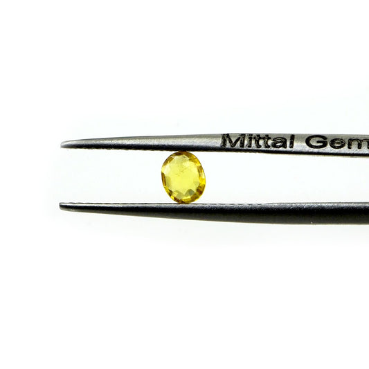Natural Untreated Yellow Sapphire Calibrated Ovals | 3x4mm & 4x5mm