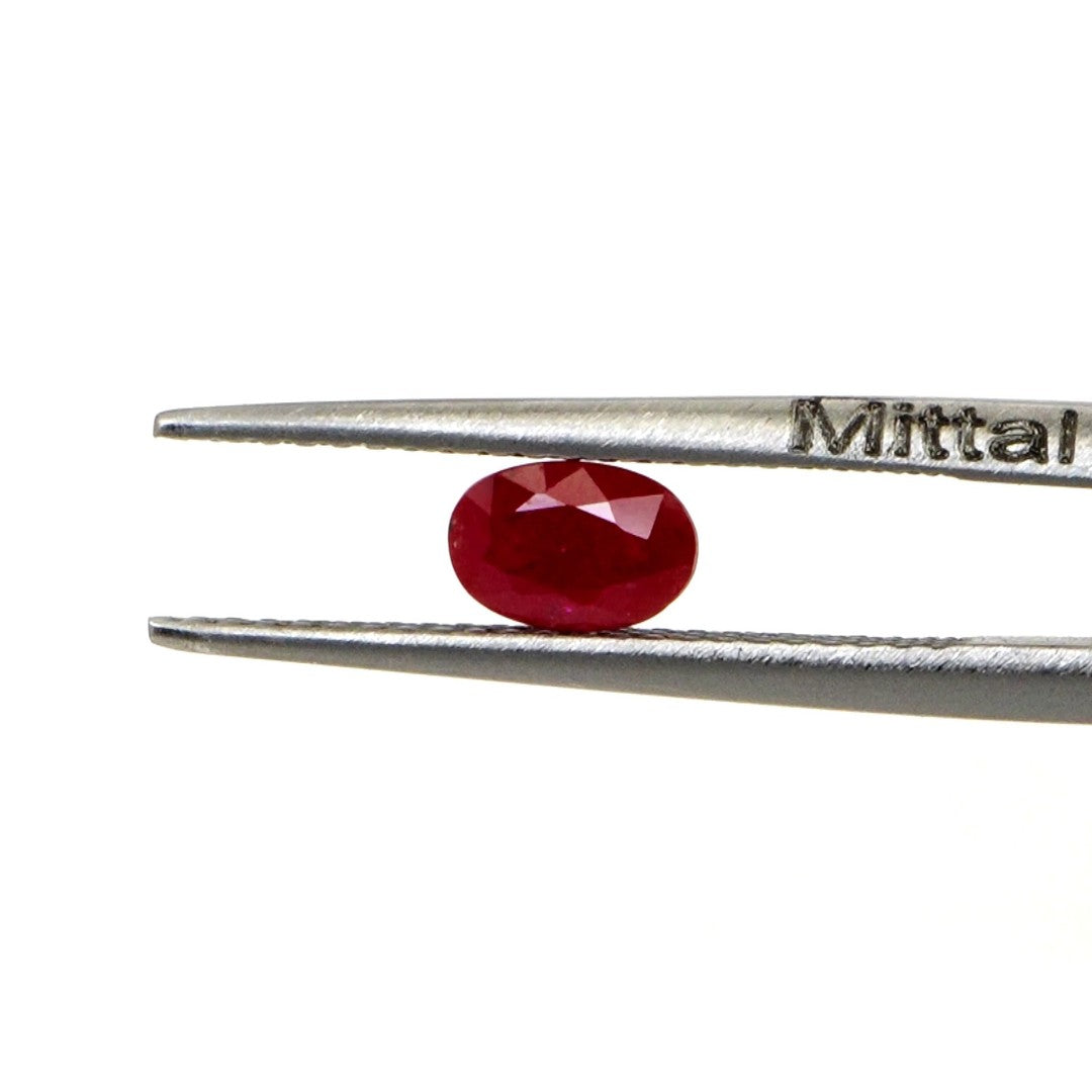 Natural Untreated Mozambique Ruby Calibrated Ovals | 3x5mm & 4x6mm