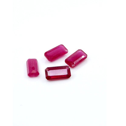 Natural Bangkok Ruby Calibrated Octagons | 4x8mm & 5x10mm