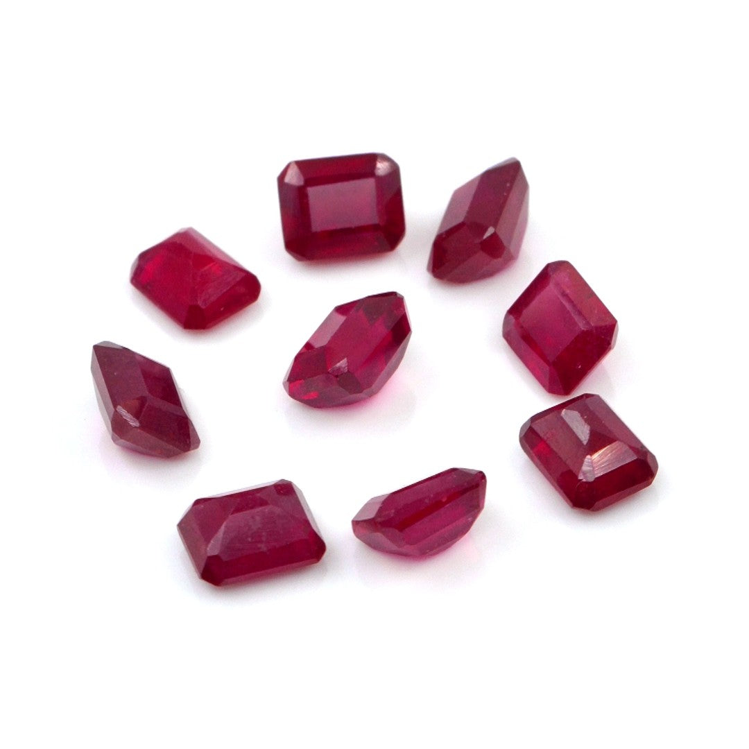 Natural Bangkok Ruby Calibrated Octagons | 5x6mm & 6x7mm