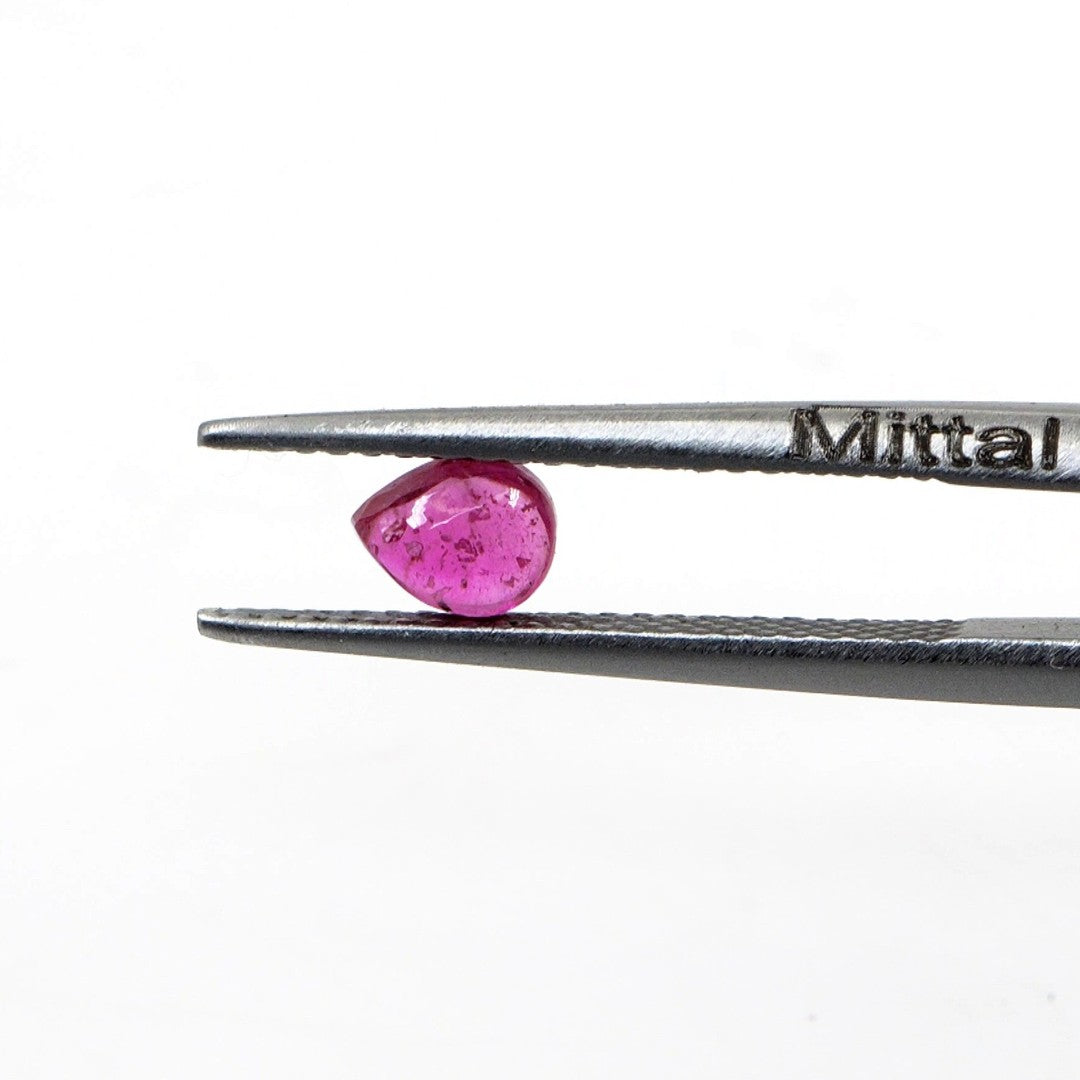 Natural Bangkok Ruby Calibrated Cabochon Pears | 3x5mm & 4x5mm