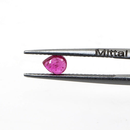 Natural Bangkok Ruby Calibrated Cabochon Pears | 3x5mm & 4x5mm
