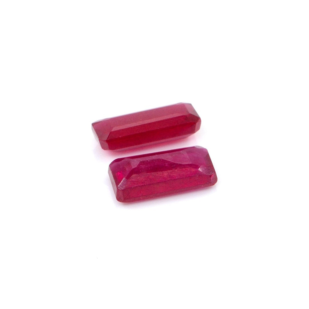 Natural Bangkok Ruby Calibrated Octagons | 5x10mm & 6x12mm