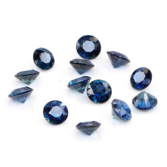 Natural Untreated Blue Sapphire Calibrated Rounds | 3mm & 3.5mm