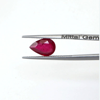 Natural Bangkok Ruby Calibrated Pears | 8x11mm & 9x12mm