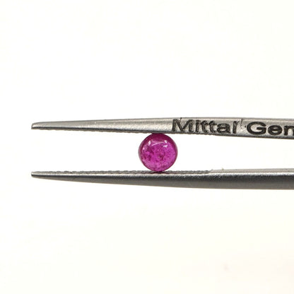 Natural Bangkok Ruby Calibrated Cabochon Rounds | 4mm & 4.5mm