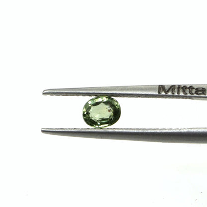 Natural Untreated Green Sapphire Calibrated Ovals | 3x4mm & 4x6mm