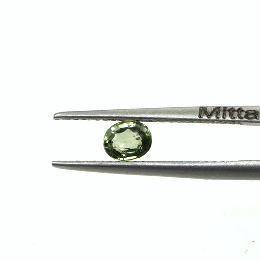 Natural Untreated Green Sapphire Calibrated Ovals | 3x4mm & 4x6mm
