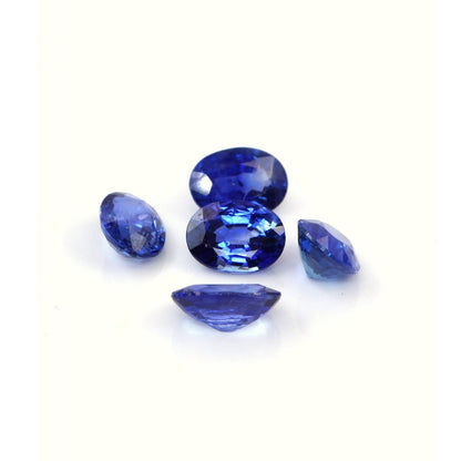 Natural Untreated Bangkok Blue Sapphire Calibrated Ovals | 5x7mm & 6x8mm