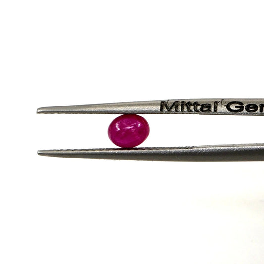 Natural Bangkok Ruby Calibrated Cabochon Ovals | 3x4mm & 4x5mm