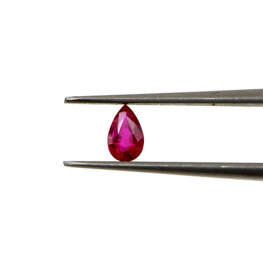 Natural Untreated Mozambique Ruby Calibrated Pears | 3x5mm & 4x6mm
