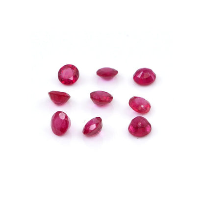 Natural Bangkok Ruby Calibrated Rounds | 3mm & 4mm