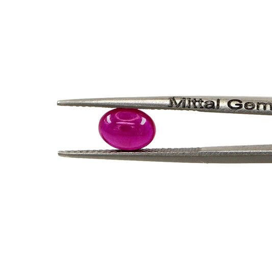 Natural Bangkok Ruby Calibrated Cabochon Ovals | 5x7mm & 6x8mm