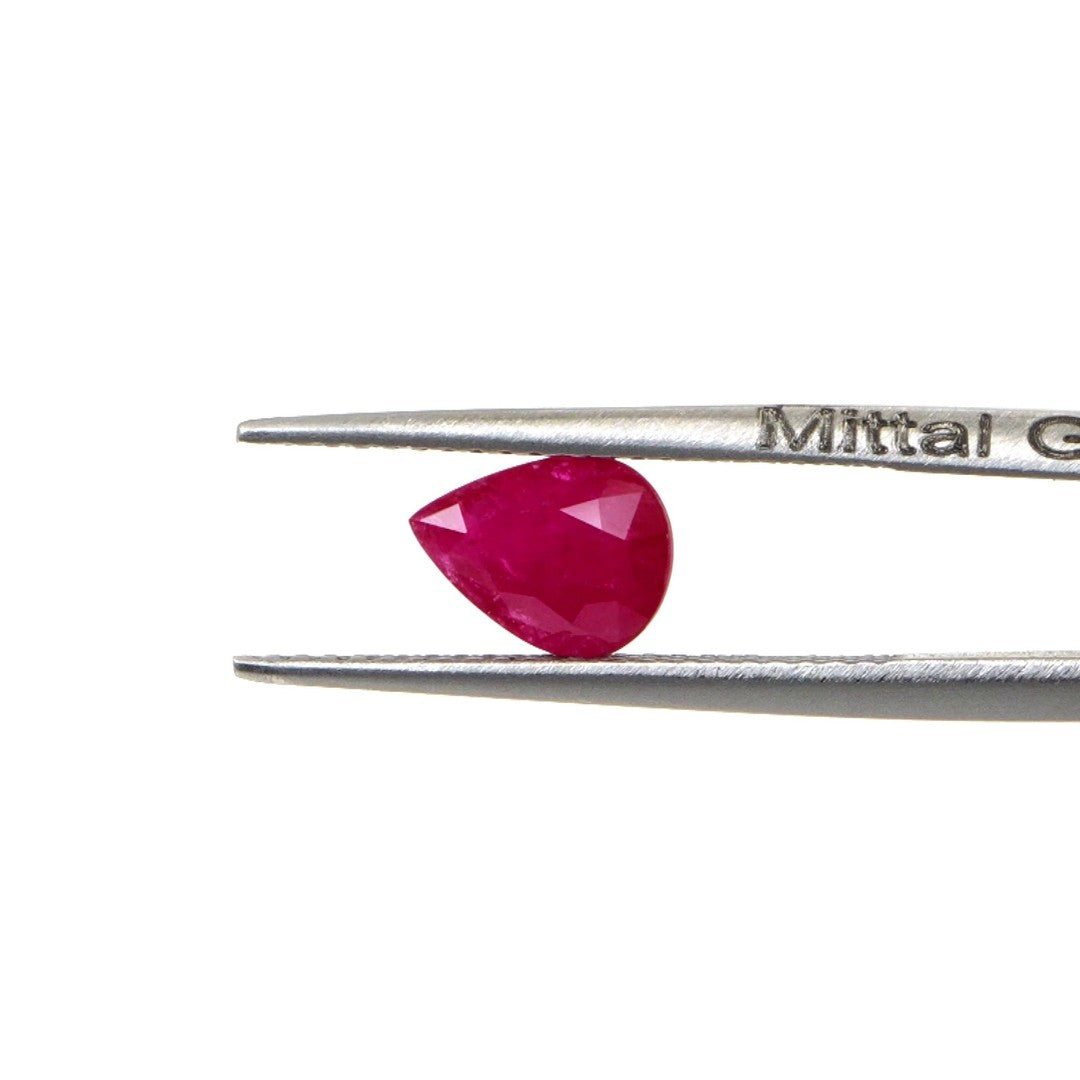 Natural Untreated Mozambique Ruby Calibrated Pears | 5x7mm & 6x8mm