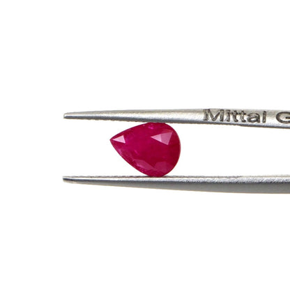 Natural Untreated Mozambique Ruby Calibrated Pears | 5x7mm & 6x8mm